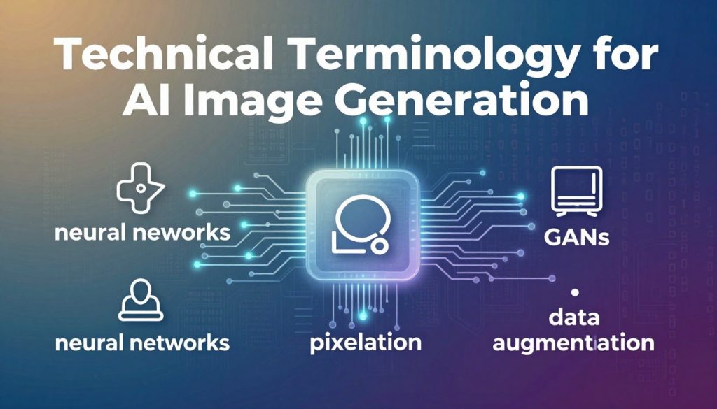technical terminology for AI image generation